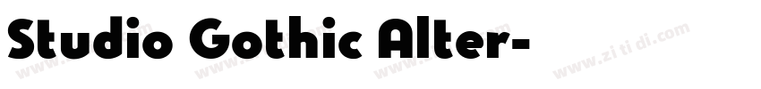 Studio Gothic Alter字体转换